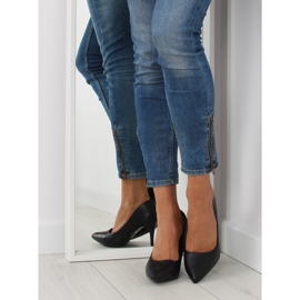 Dámská dámská pumpa Matte black NF-08p Black II-GAT černý 1