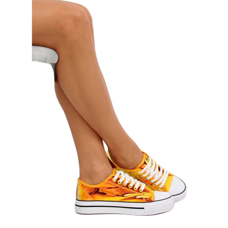 Žluté XL19P Žluté benzínové tenisky zlatý 1