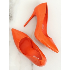 Oranžové dámské jehlové boty LE03P Orange II-GAT pomerančový 2