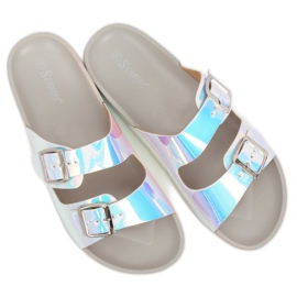 Šedé BG28P Šedé benzínové pantofle šedá 2