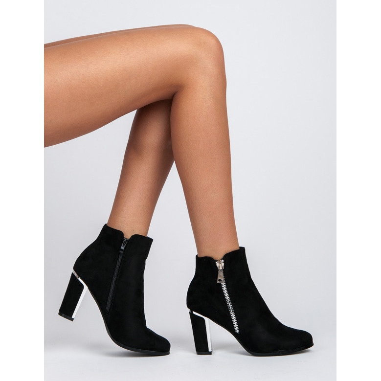 Ch. Creation Pohodlné boty na vysokém podpatku černá 2