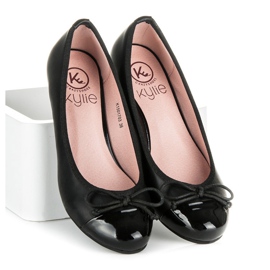 Kylie Klínová čerpadla černý 2