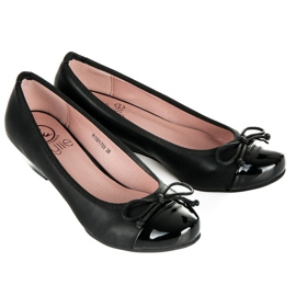 Kylie Klínová čerpadla černý 1