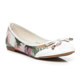 Sergio Todzi Květinová baletka bílý 1 Sergio Todzi Květinová baletka bílý 1