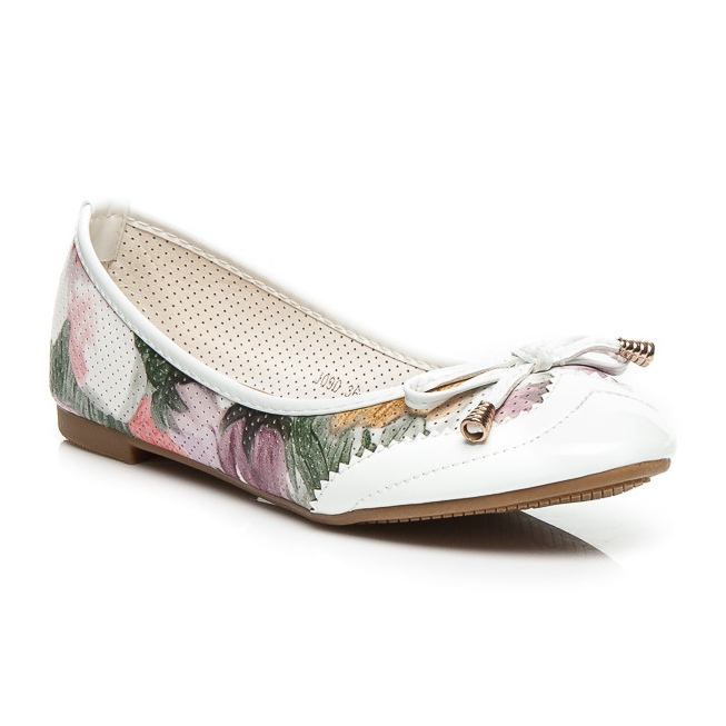 Sergio Todzi Květinová baletka bílý 1 Sergio Todzi Květinová baletka bílý 1