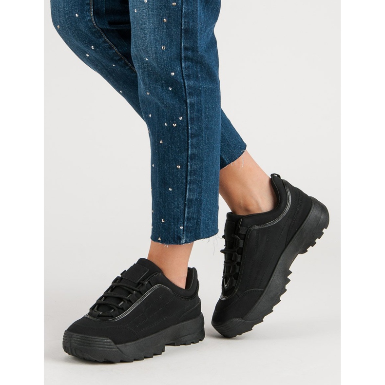 Tenisky Na Platformě černá 1