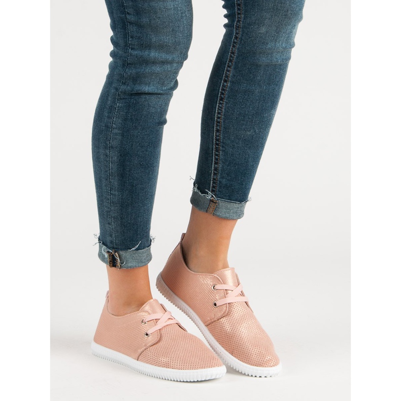 Super Mode Klasické růžové boty růžový 1