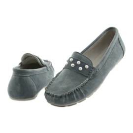 Šedé dámské boty Loafers Filippo šedá 5