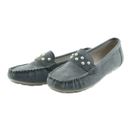 Šedé dámské boty Loafers Filippo šedá 3