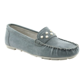 Šedé dámské boty Loafers Filippo šedá 1