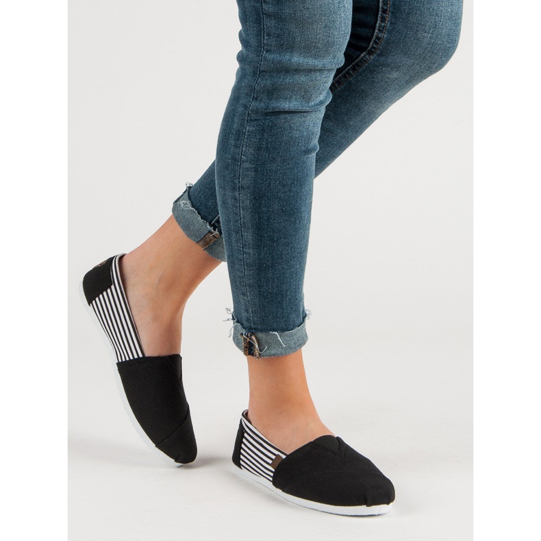 Slip On lehké tenisky bílý černá 1 Slip On lehké tenisky bílý černá 1