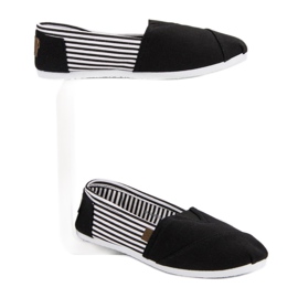 Slip On lehké tenisky bílý černý 2