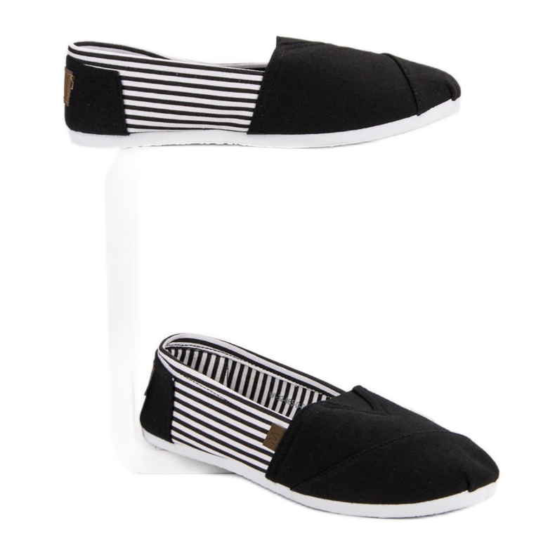 Slip On lehké tenisky bílý černý 2