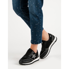 Sportovní obuv s krystaly černý 2