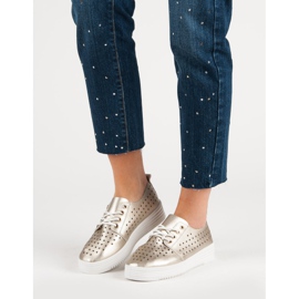 Zlaté prolamované tenisky zlatý 1 Zlaté prolamované tenisky zlatý 1