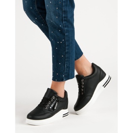 Módní černé tenisky černý 2