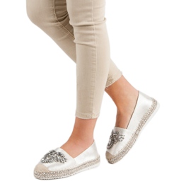 Bílé espadrilky s ornamenty bílý 2
