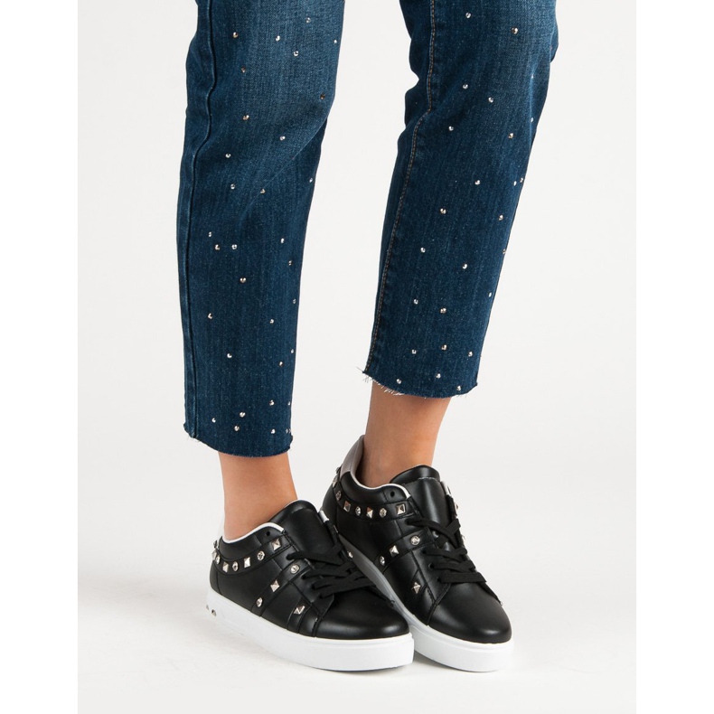 Super Me Rockové sportovní boty černá 1