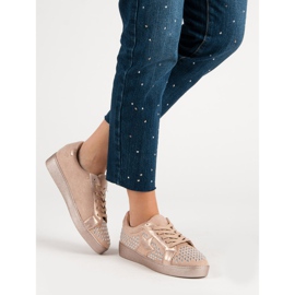 Bestelle Sportovní obuv s kamínky růžový 2
