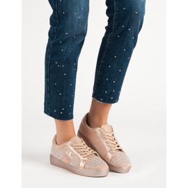 Bestelle Sportovní obuv s kamínky růžový 1