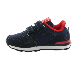 American Club Americká sportovní obuv s koženou stélkou BS08 červené námořnická modrá 2
