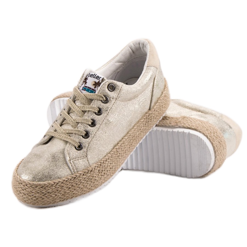 Betler Módní tenisky Espadrilles žluť 1
