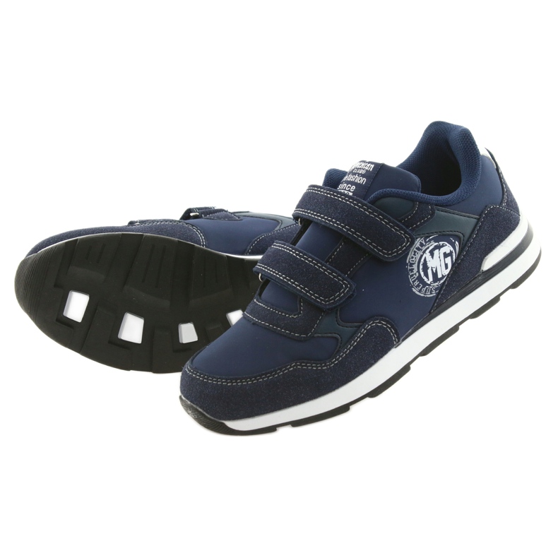 Kožená stélka American Club BS01 bílý námořnická modrá 5