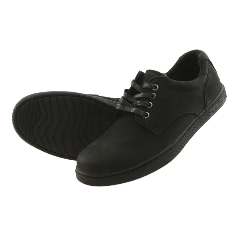 American Club Kožená kožená bota -Black -Cycle černý 4