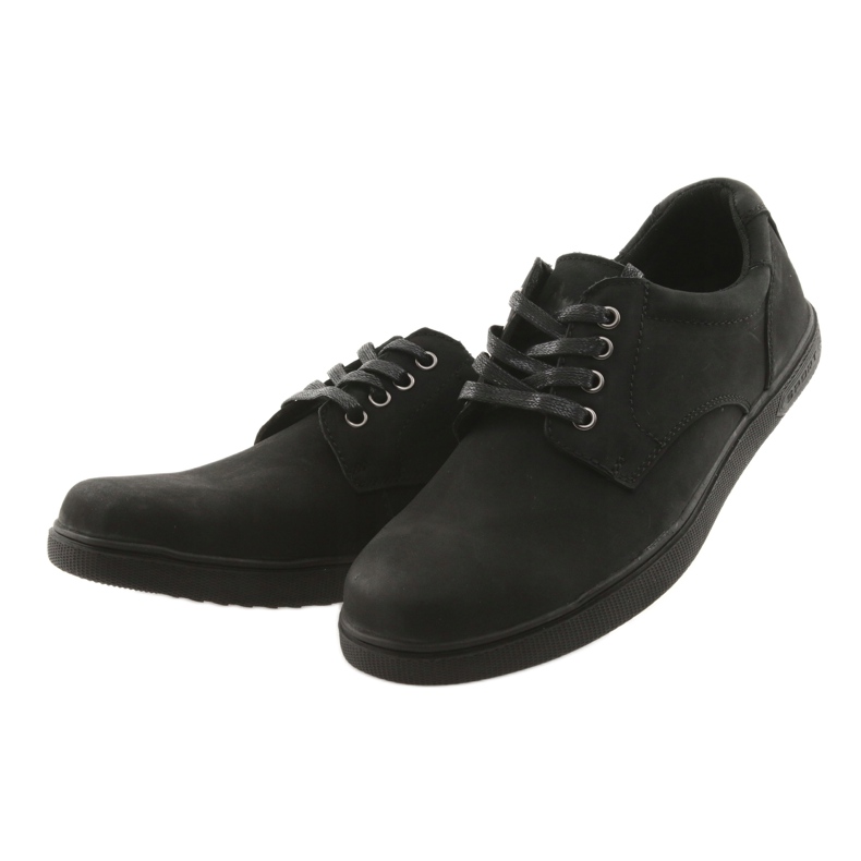 American Club Kožená kožená bota -Black -Cycle černý 3