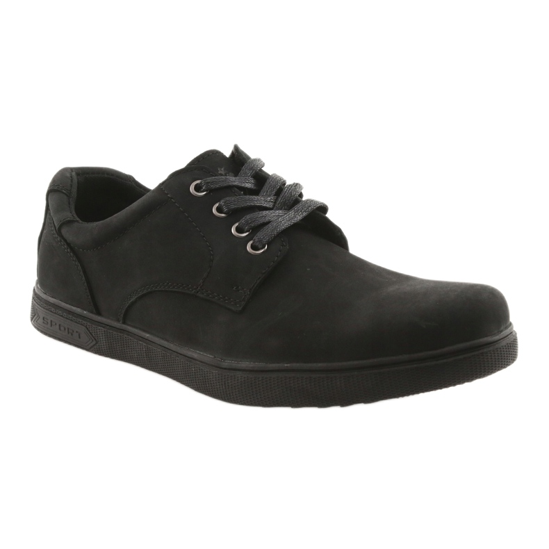 American Club Kožená kožená bota -Black -Cycle černý 1