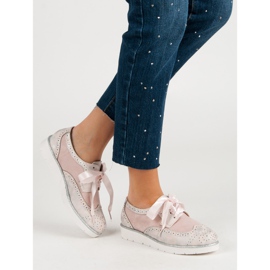 Vices Boty svázané stuhou růžový 2 Vices Boty svázané stuhou růžový 2