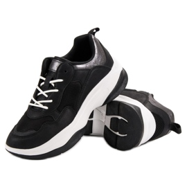 Kylie Módní černé tenisky černý 2