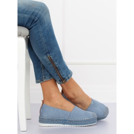 Espadrilles na modrých podpatcích BL247 Blue II-GAT 1
