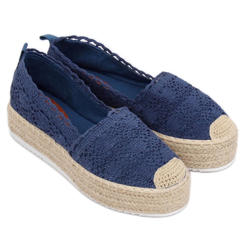 Krajka Espadrilles námořnická modř A8692 DK.BLUE 2