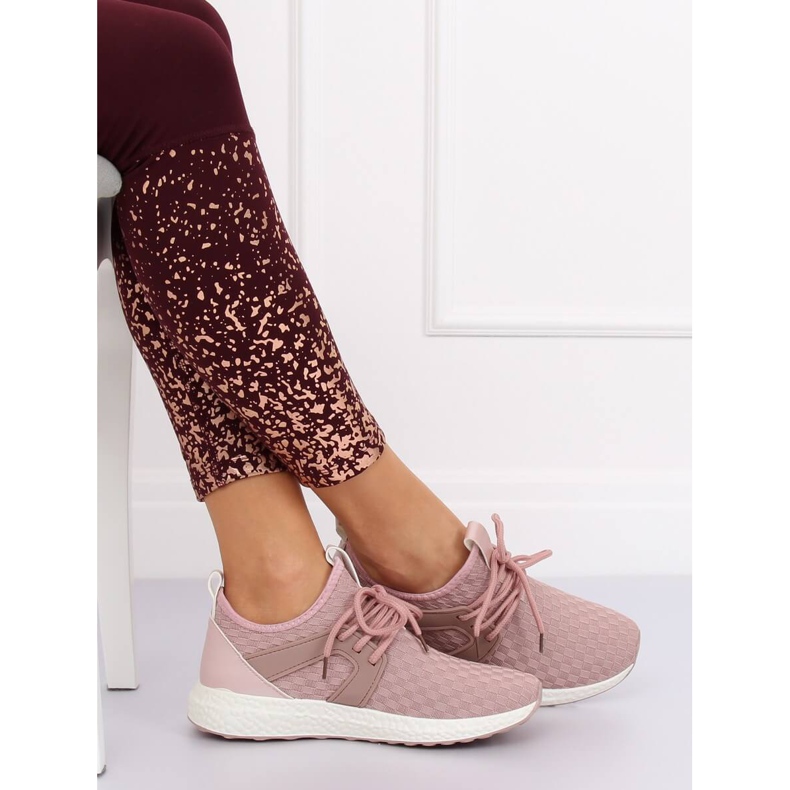 Růžová sportovní obuv HY2807 růžový 2 Růžová sportovní obuv HY2807 růžový 2