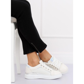 Bílé holografické tenisky ZF-40 White bílý 1