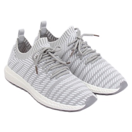 Šedá sportovní obuv HY2812 Světle šedá 2