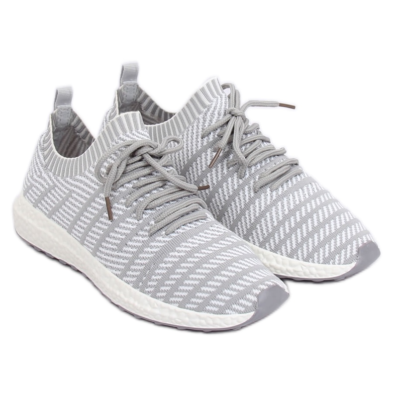 Šedá sportovní obuv HY2812 Světle šedá 2