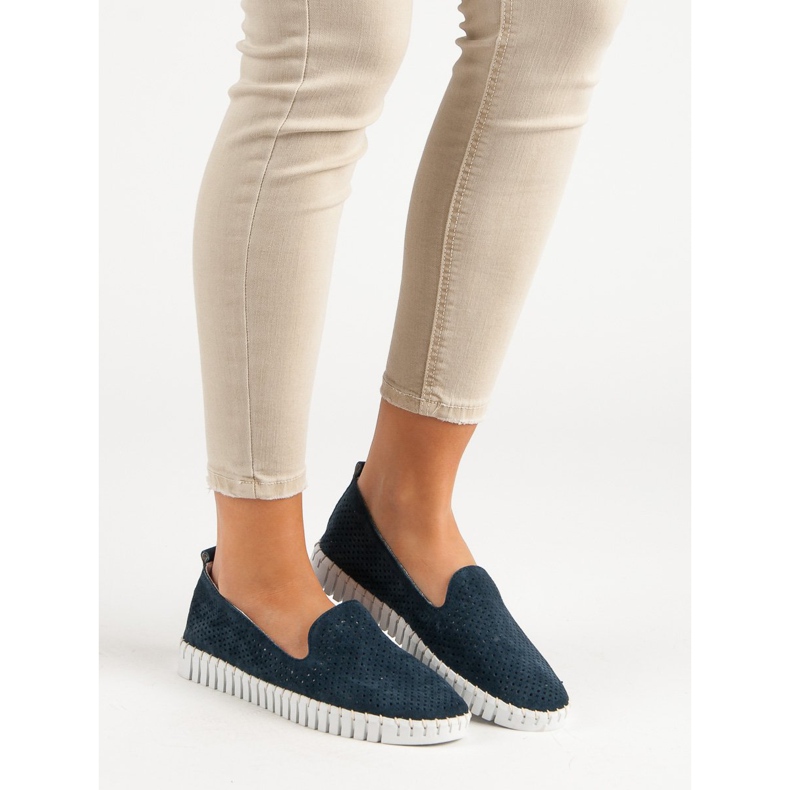 Filippo Navy Leather Lords modrý námořnická modrá 2