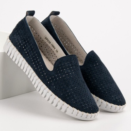 Filippo Navy Leather Lords modrý námořnická modř 1