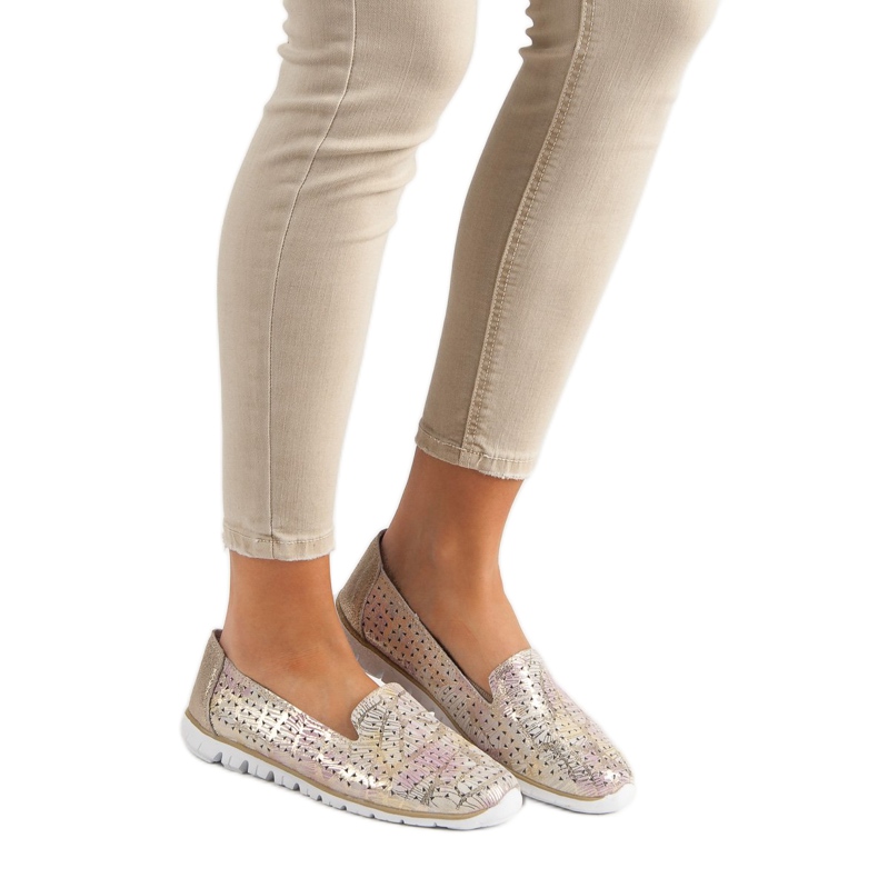 Filippo Módní pánové z kůže žlutá 1