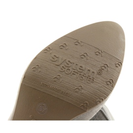 Arka Ark Pumps Dámské kožené flexibilní podešve 5137 šedá 6
