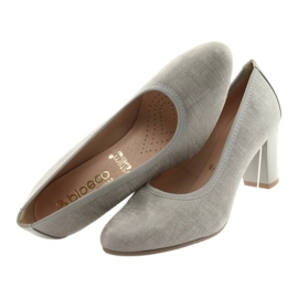 Arka Ark Pumps Dámské kožené flexibilní podešve 5137 šedá 5