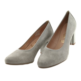 Arka Ark Pumps Dámské kožené flexibilní podešve 5137 šedá 3