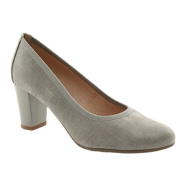 Arka Ark Pumps Dámské kožené flexibilní podešve 5137 šedá 1