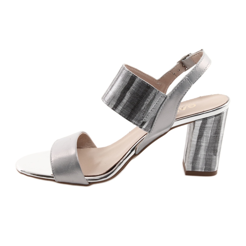 Dámské sandály na Gamis 3390 post silver šedá 2