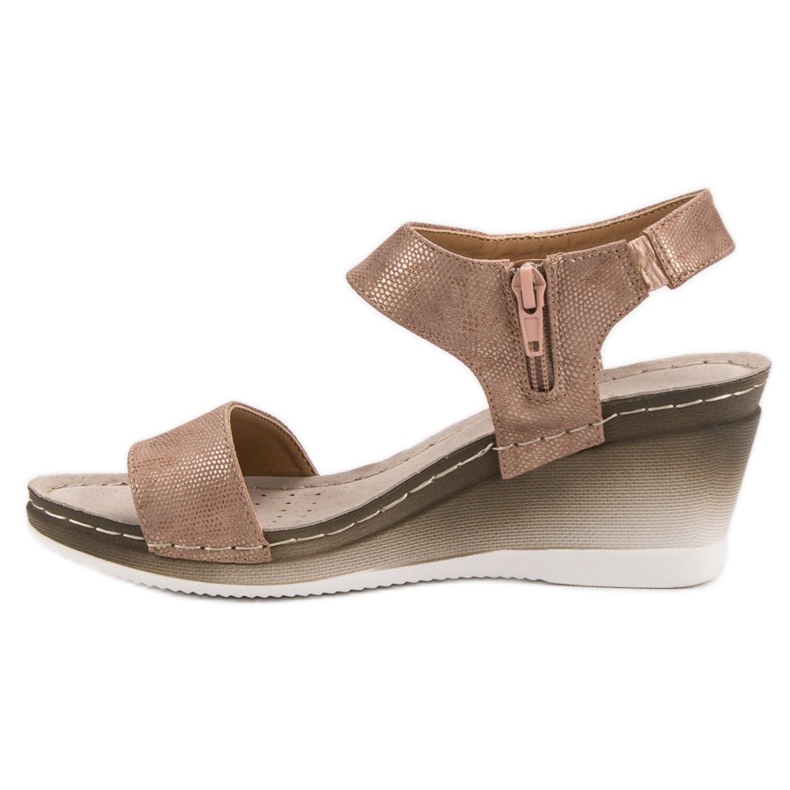 Klínové sandály VINCEZA růžový 2 Klínové sandály VINCEZA růžový 2