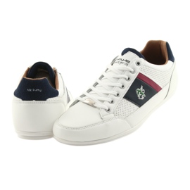 Bílá pánská sportovní obuv Mckey 901 bílý červené námořnická modrá 4