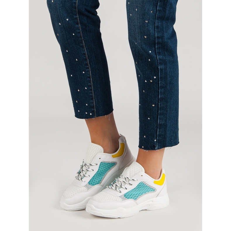 Pohodlná sportovní obuv bílý vícebarevný 1