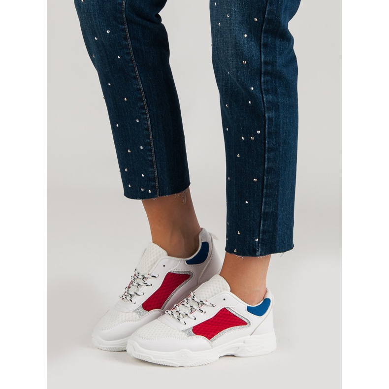 Pohodlná sportovní obuv bílý vícebarevný 1